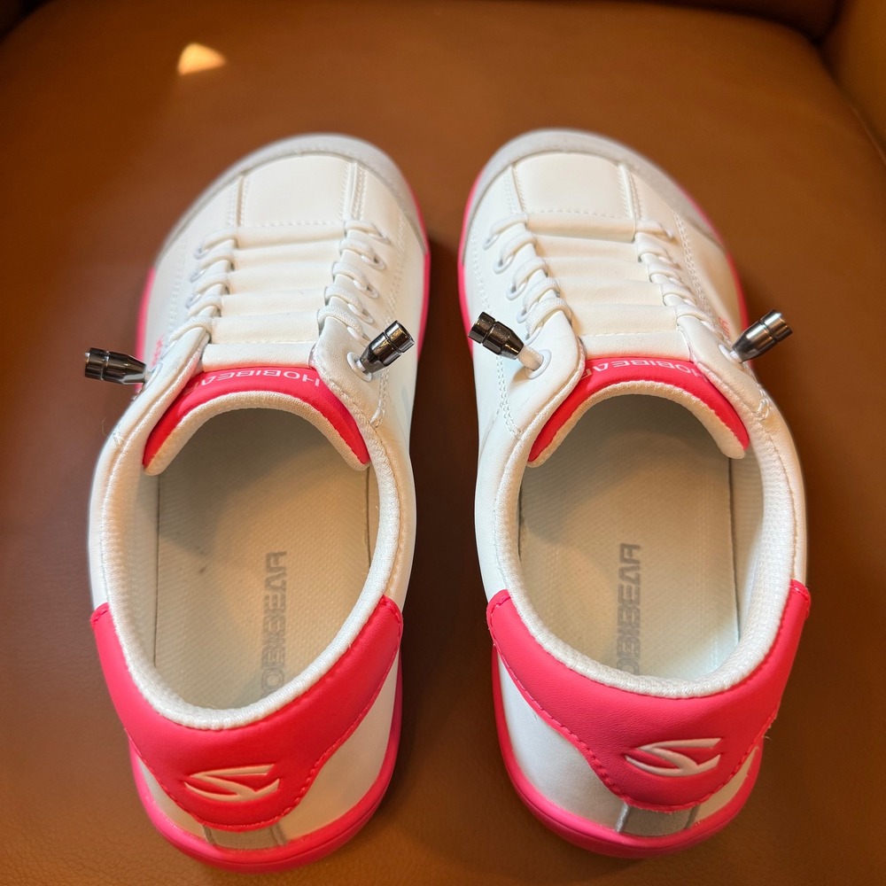 Hobibear Barefoot Sneakers White Pink Wide Toe Box GST0071G Womens 7.5 - Picture 4 of 6